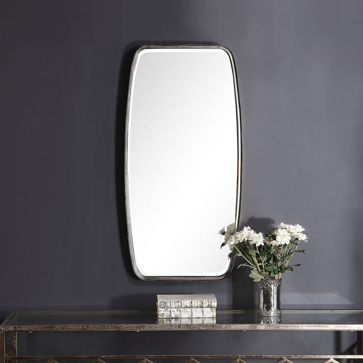 Casa Bella Living Antique Silver Leaf Rounded Corners Mirror
