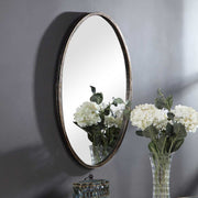 Casa Bella Living Oval Rich Dark Bronze Mirror