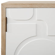 Uttermost Weimar Contemporary Geometric Cream 2 Door Cabinet