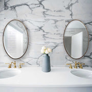 Casa Bella Living Oval Rich Dark Bronze Mirror