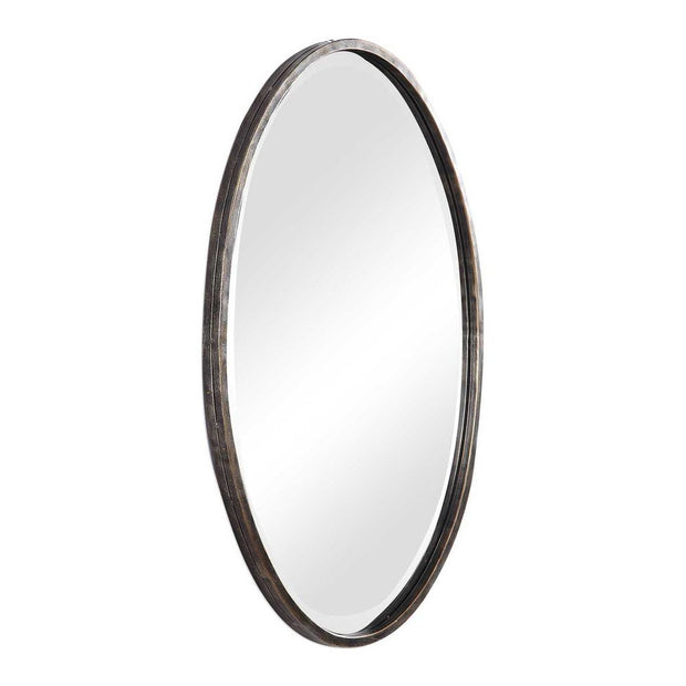Casa Bella Living Oval Rich Dark Bronze Mirror