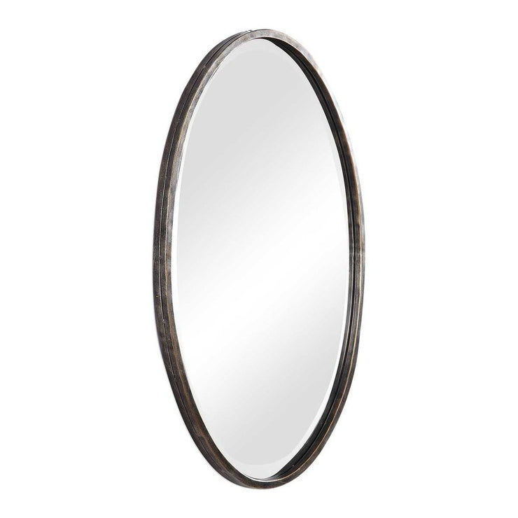 Casa Bella Living Oval Rich Dark Bronze Mirror
