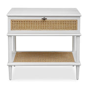 Uttermost Coast Mindi Wood White Mindi Wood Side Table