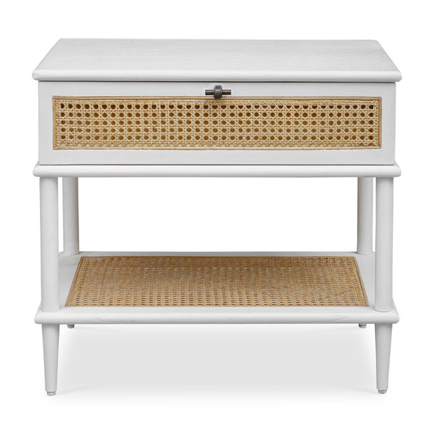 Uttermost Coast Mindi Wood White Mindi Wood Side Table