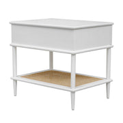 Uttermost Coast Mindi Wood White Mindi Wood Side Table