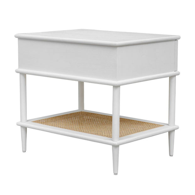 Uttermost Coast Mindi Wood White Mindi Wood Side Table