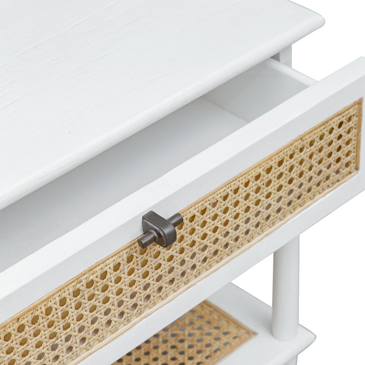 Uttermost Coast Mindi Wood White Mindi Wood Side Table