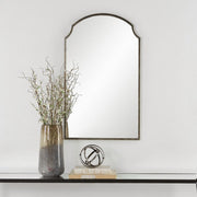 Casa Bella Living Curved Corners Hints of Gold And Silver Mirror