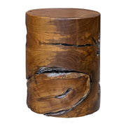 Uttermost Rafe Teak Wood Round Accent Stool