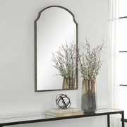 Casa Bella Living Curved Corners Hints of Gold And Silver Mirror