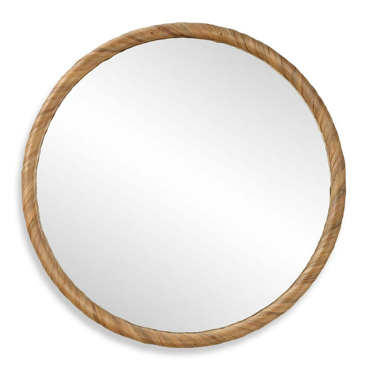 Casa Bella Living Seagrass Wrapped Round Mirror
