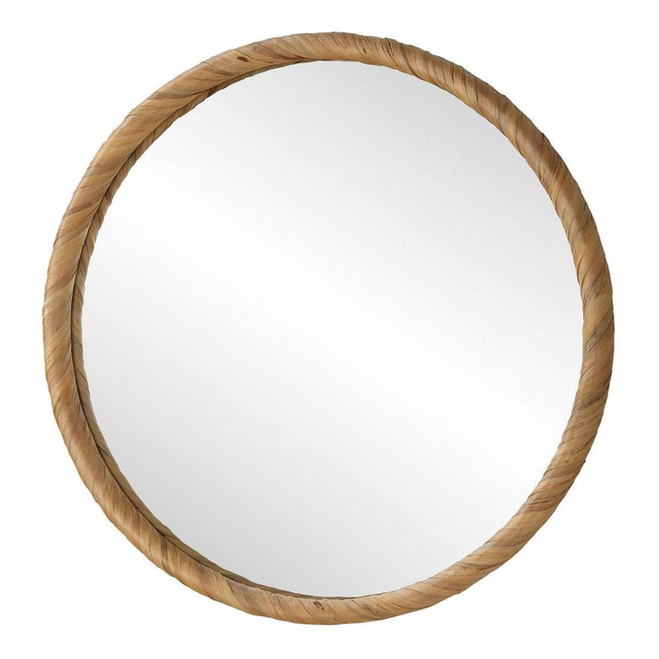 Casa Bella Living Seagrass Wrapped Round Mirror