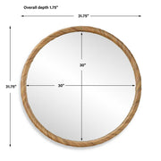 Casa Bella Living Seagrass Wrapped Round Mirror