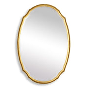 Casa Bella Living Oval Concave Antique Gold Leaf Mirror