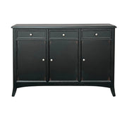 Crestview Collection Vincent Black Three- Drawer Sideboard