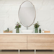 Casa Bella Living Rounded Edge Antique Bronze And Gold Finish Mirror