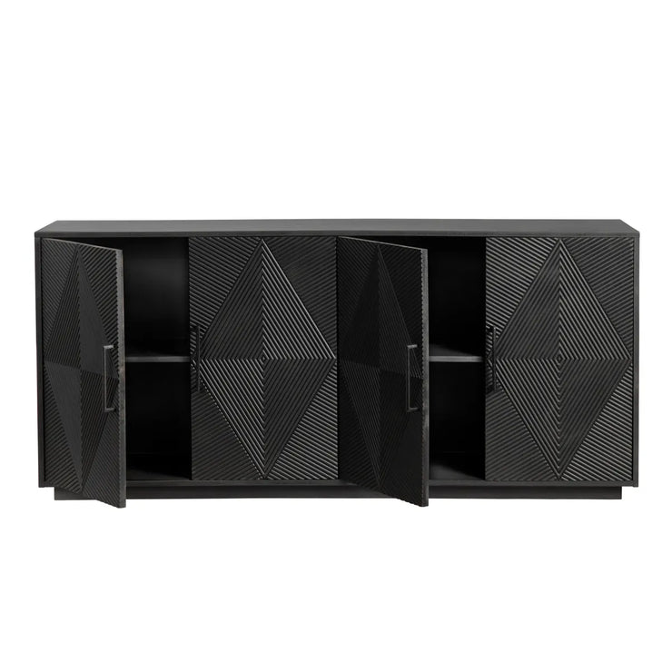 Crestview Collection Watson Black Sideboard