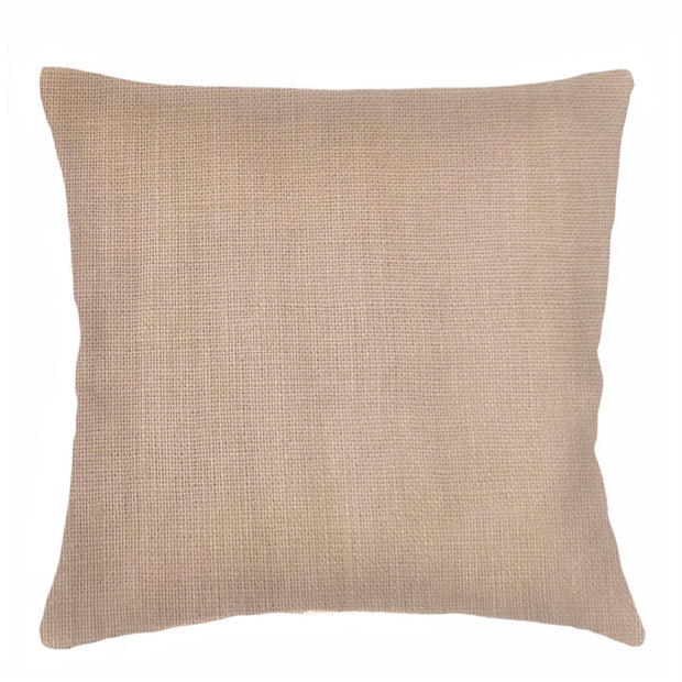 Anaya Home So Soft Linen Camel Beige Pillow 20x20 With Down Insert