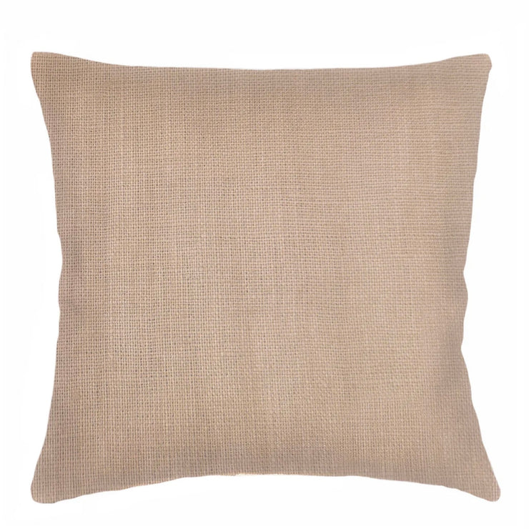 Anaya Home So Soft Linen Camel Beige Pillow 20x20 With Down Insert