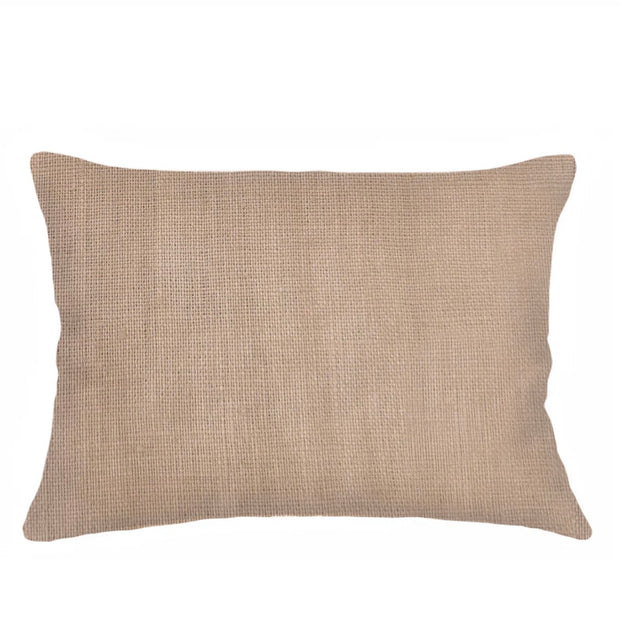 Anaya Home So Soft Linen Camel Beige Lumbar Pillow 14x20 With Down Insert