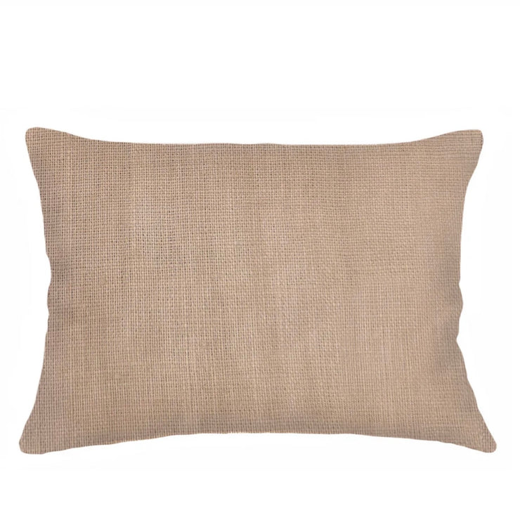 Anaya Home So Soft Linen Camel Beige Lumbar Pillow 14x20 With Down Insert