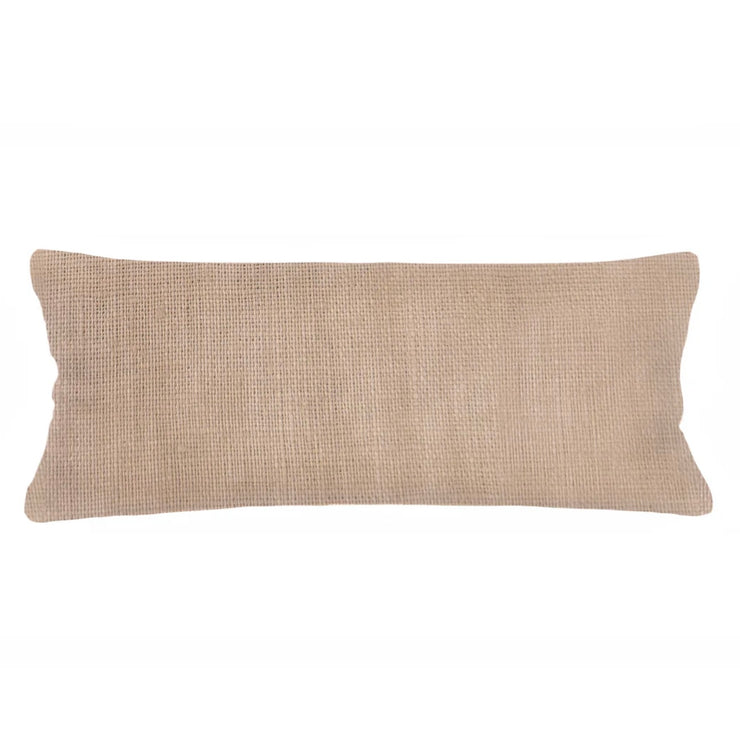 Anaya Home So Soft Linen Camel Beige Lumbar Pillow 14x40 With Down Insert