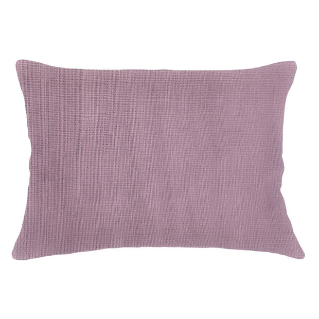 Anaya Home So Soft Linen Lavender Lumbar Pillow 14x20 With Down Insert