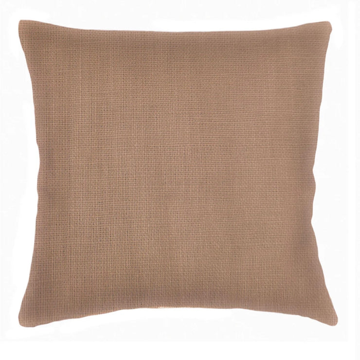 Anaya Home So Soft Linen Latte Pillow 20x20 With Down Insert