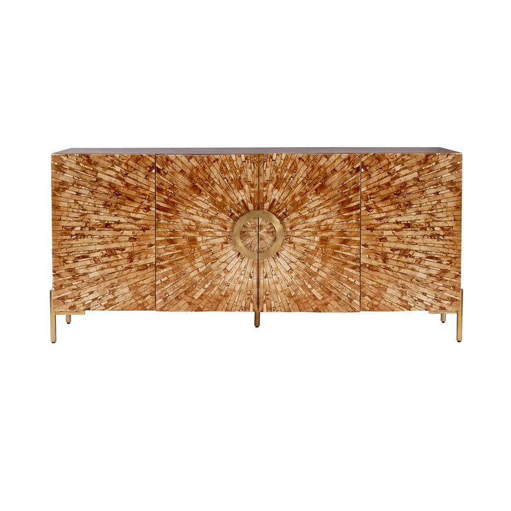Crestview Collection Safari Bone Inlay Sideboard