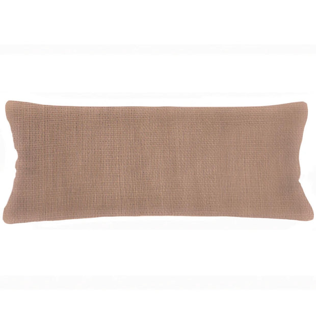Anaya Home So Soft Linen Latte Lumbar Pillow 14x40 With Down Insert