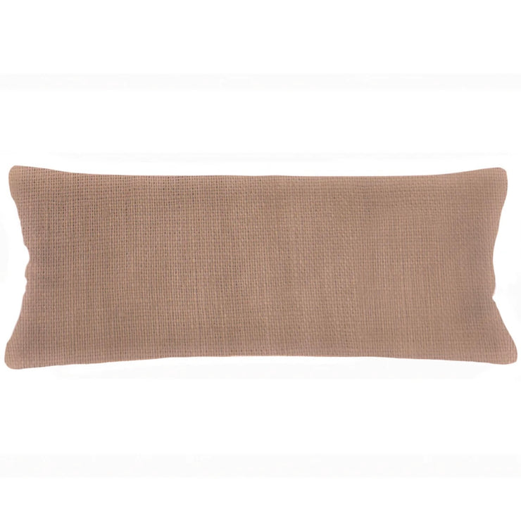 Anaya Home So Soft Linen Latte Lumbar Pillow 14x40 With Down Insert