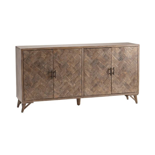 Crestview Collection Rowley Herringbone Sideboard