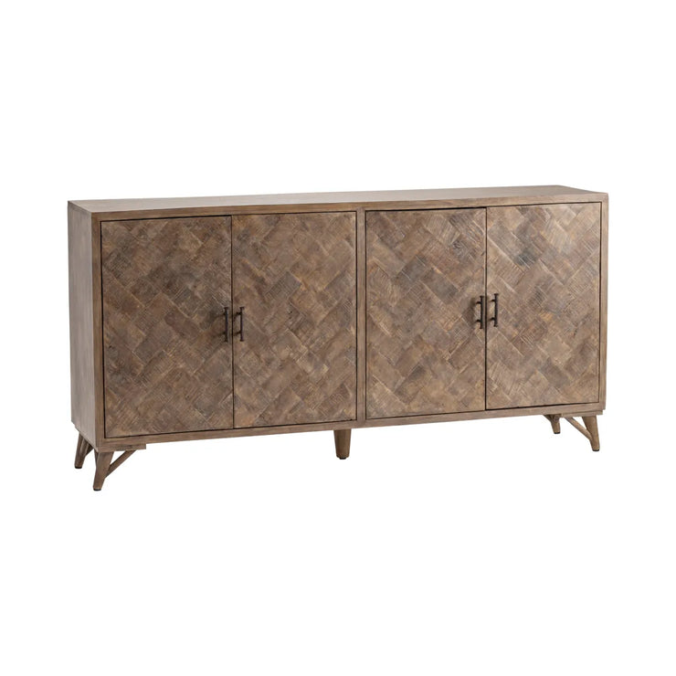 Crestview Collection Rowley Herringbone Sideboard