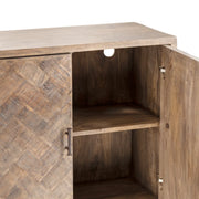 Crestview Collection Rowley Herringbone Sideboard