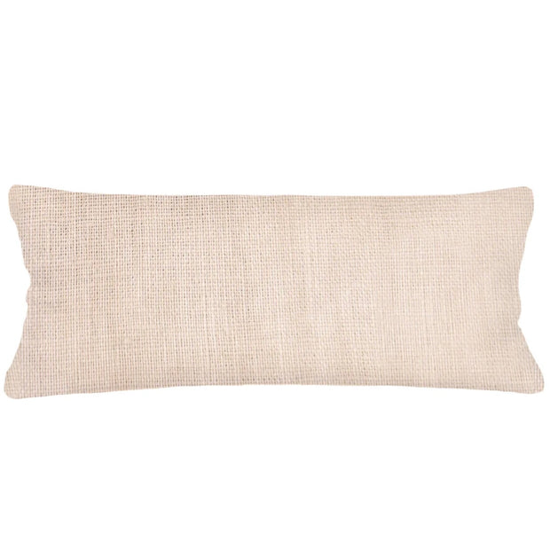Anaya Home So Soft Linen Sandy Beige Lumbar Pillow 14x40 With Down Insert