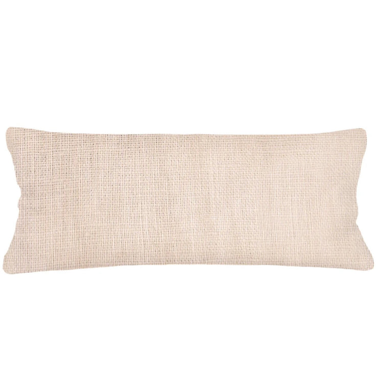 Anaya Home So Soft Linen Sandy Beige Lumbar Pillow 14x40 With Down Insert