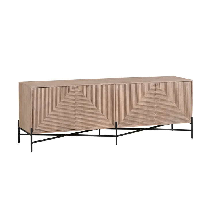 Crestview Collection Cordell Wood Four- Door Sideboard