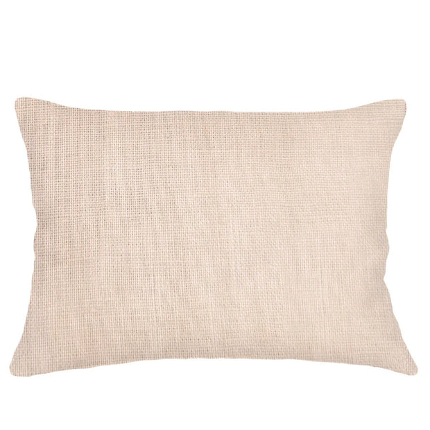 Anaya Home So Soft Linen Sandy Beige Lumbar Pillow 14x20 With Down Insert