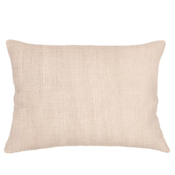 Anaya Home So Soft Linen Sandy Beige Lumbar Pillow 14x20 With Down Insert
