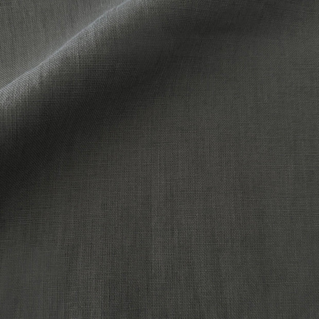 Anaya Home So Soft Linen Antique Grey Lumbar Pillow 14x20 With Down Insert