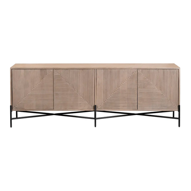 Crestview Collection Cordell Wood Four- Door Sideboard
