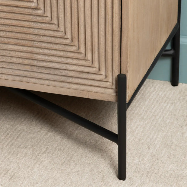 Crestview Collection Cordell Wood Four- Door Sideboard