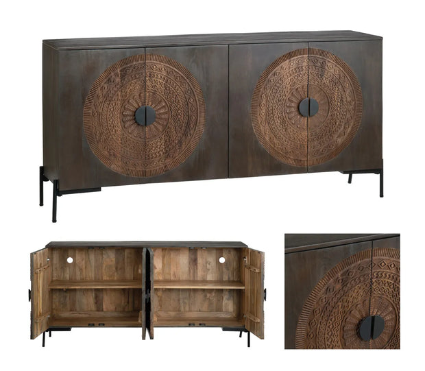 Crestview Collection Sienna Four- Door Sideboard
