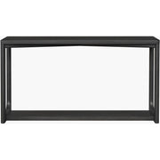 Surya Callister Modern Black Wood Console Table
