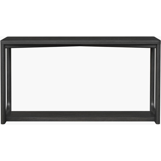 Surya Callister Modern Black Wood Console Table