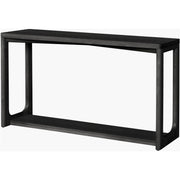 Surya Callister Modern Black Wood Console Table