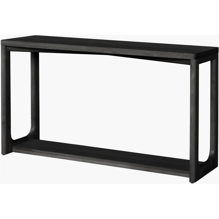 Surya Callister Modern Black Wood Console Table