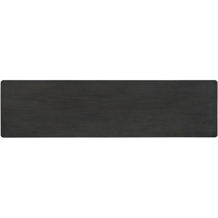 Surya Callister Modern Black Wood Console Table