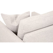 Essentials For Living Clara Slim Arm Sofa Chair~ Performance Stone Basketweave, Natural Gray Oak