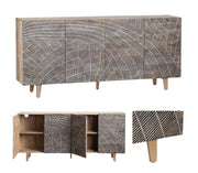 Crestview Collection Zambia Four- Door Sideboard